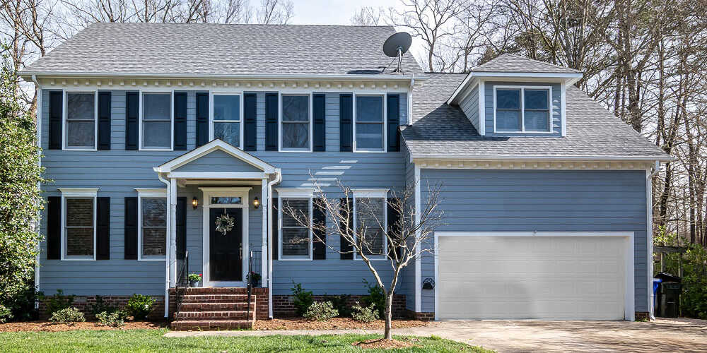 NYC White Steel Garage Door